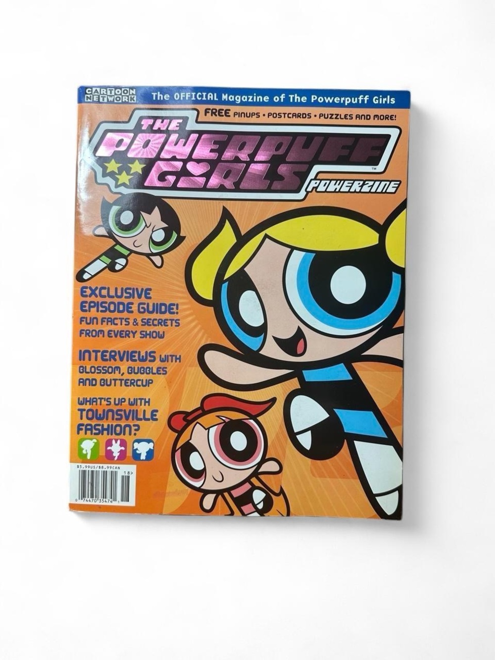 Cartoon Network Y2K The Powerpuff Girls Powerzine Magazine Mojo Jojos Monkeyzine
